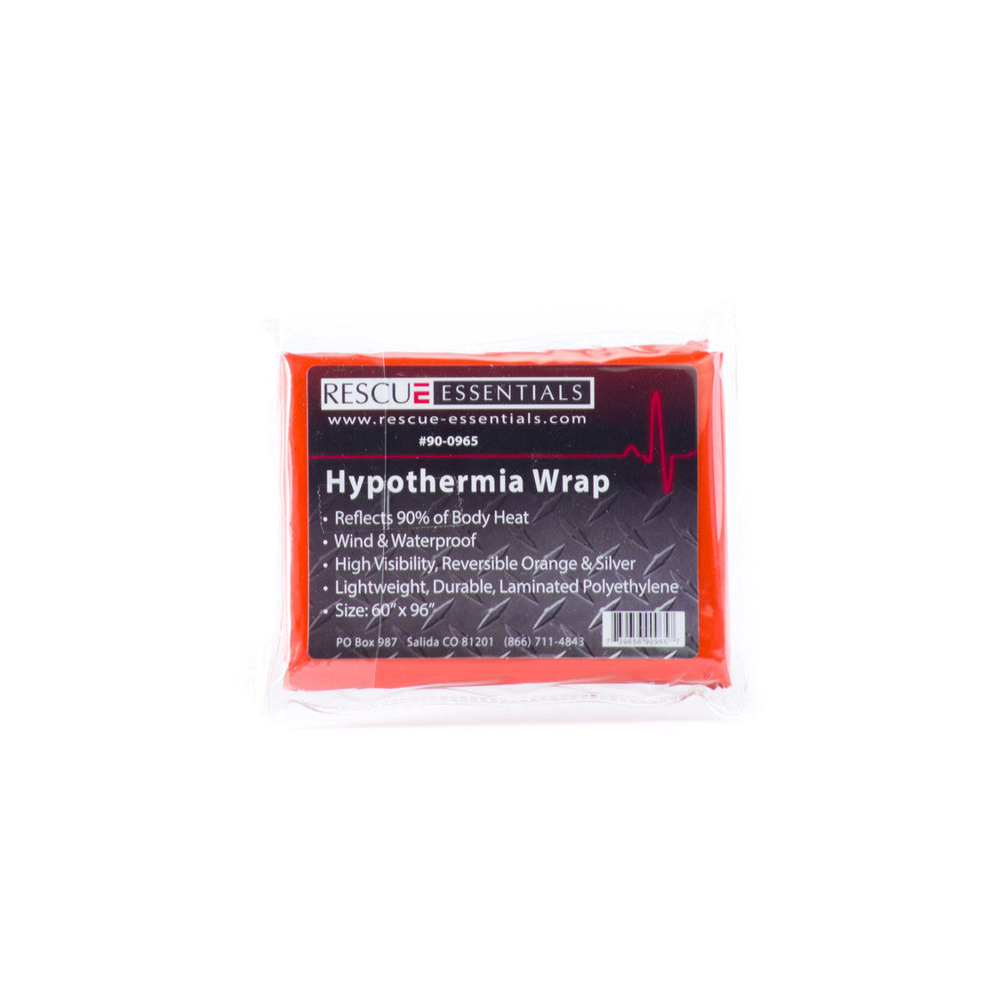 Hypothermia Wrap 60" x 96" - Orange