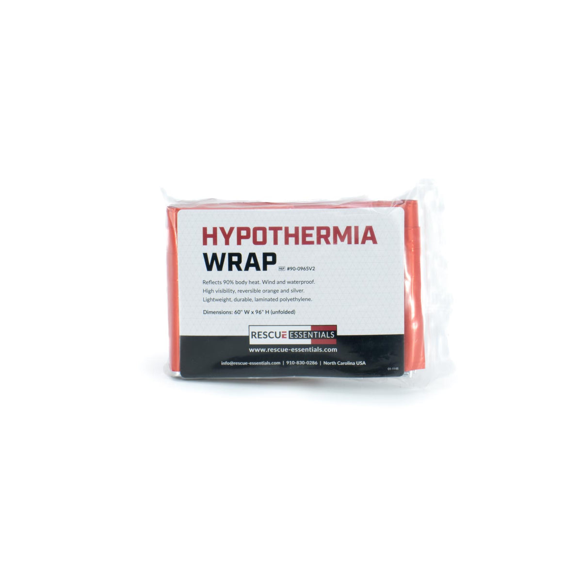 Hypothermia Wrap 60" x 96" - Orange