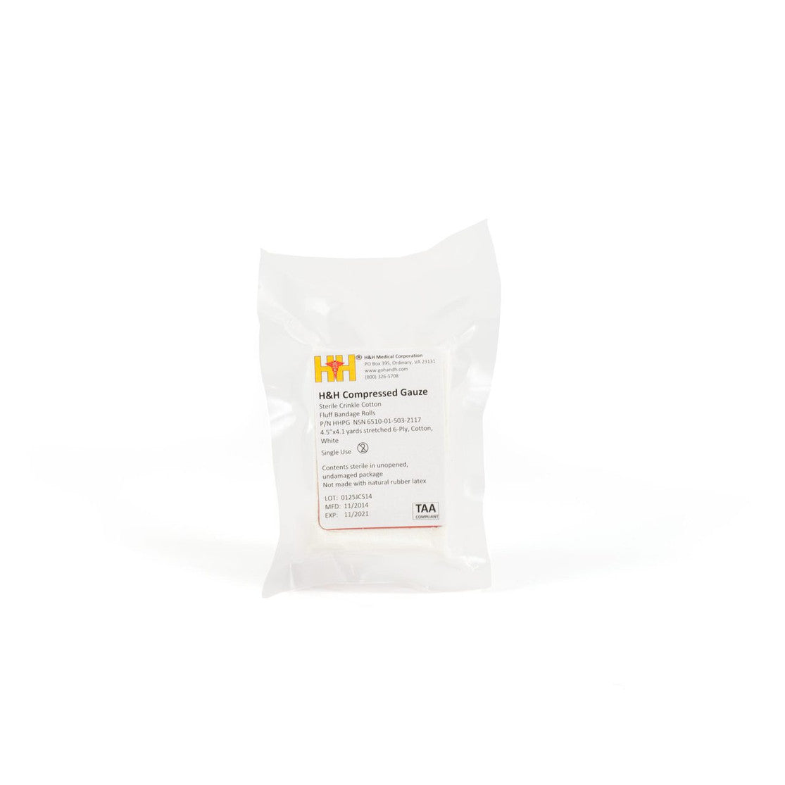 Compressed Gauze