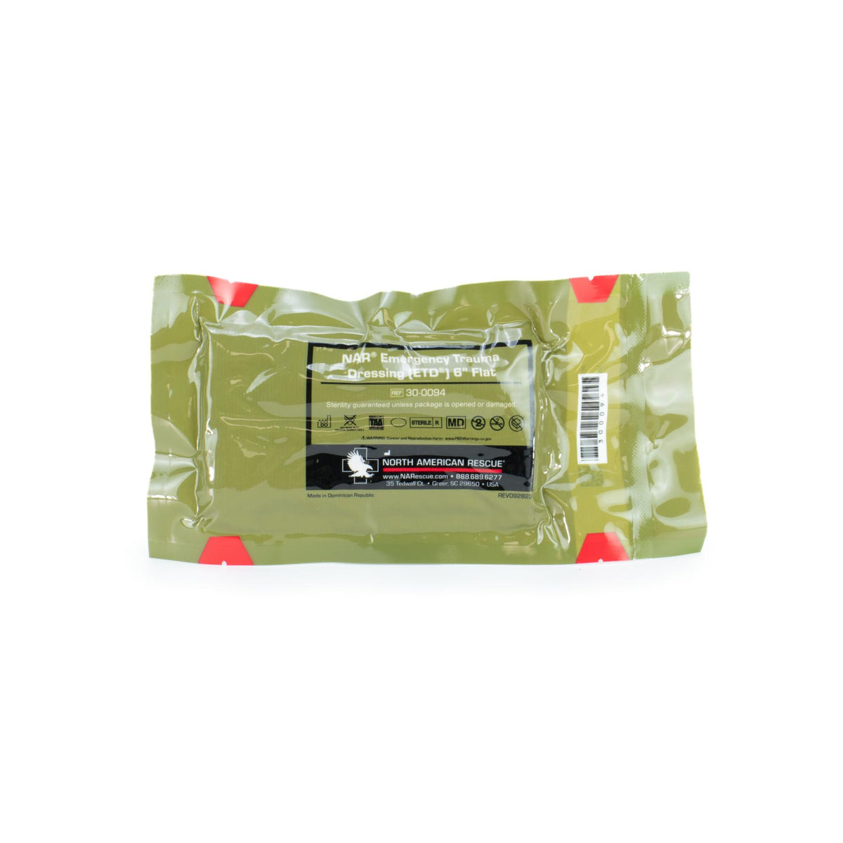 ETD (Emergency Trauma Dressing) 6" Flat Pack
