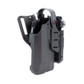 Pistol holster mount for tourniquet carrier.  Tourniquet Mounting bracket for Safariland SLS / ALS holsters.  Red dot and non-red dot sight models.   Red dot and non-red dot sight models. Eleven 10 RIGID TQ Case Holster Mount.