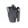 Pistol holster mount for tourniquet carrier.  Tourniquet mounting bracket for Safariland SLS / ALS holsters.  Red dot and non-red dot sight models.   Red dot and non-red dot sight models. Eleven 10 RIGID TQ Case Holster Mount.