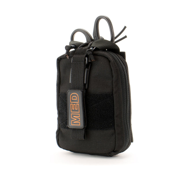 Quick detach releasable medical kit. Quick release IFAK. Molle and belt mounted med kit. Duty grade med kit for Law enforcement, SWAT, and Military.
