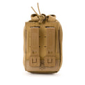 Quick detach releasable medical kit. Quick release IFAK. Molle and belt mounted med kit. Duty grade med kit for Law enforcement, SWAT, and Military.
