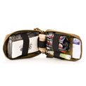 MOLLE mounted medical kit. Small durable IFAK. Duty grade med kit for Law enforcement, SWAT, and Military.